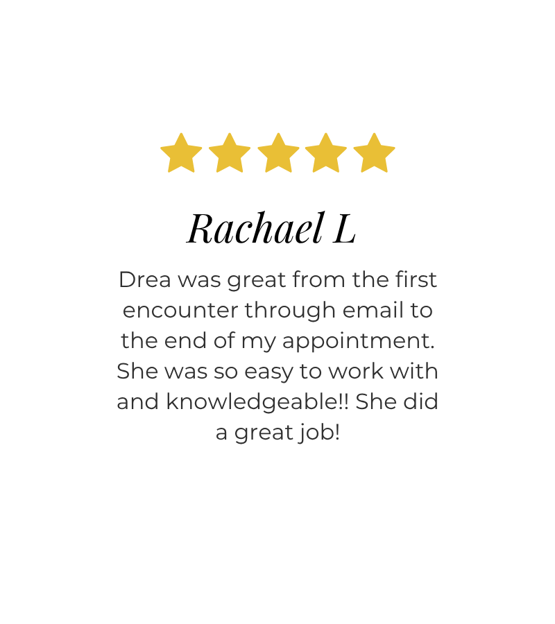 5 star spray tan review from client Rachael L at Ithaca Wax and Beauty Therapy Ithaca NY